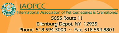 Contact information for International Association of Pet Cemetaries and Crematories