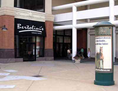 Poster located in front of Bertolinis in the King of Prussia Shopping Mall